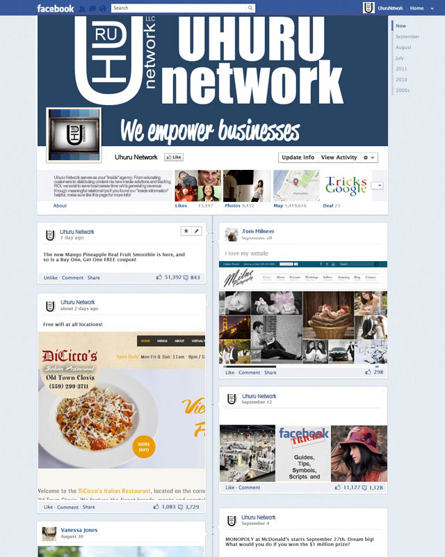 timeline for Uhuru Network
